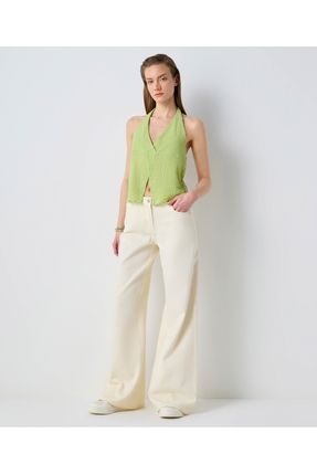 İpekyol Dokulu+halter+yaka+