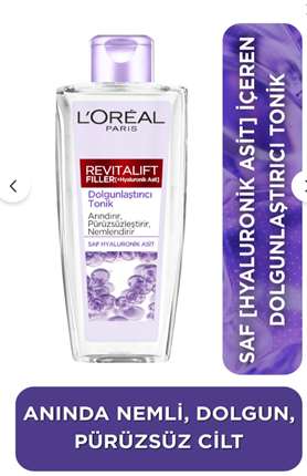 L Oreal Paris L oréal Paris Revitalift Filler Dolgunlaştırıcı Tonik 200ml - Hyaluronik Asit