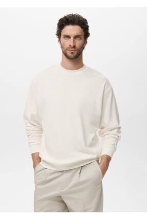 MANGO Man %100 pamuklu relaxed fit sweatshirt