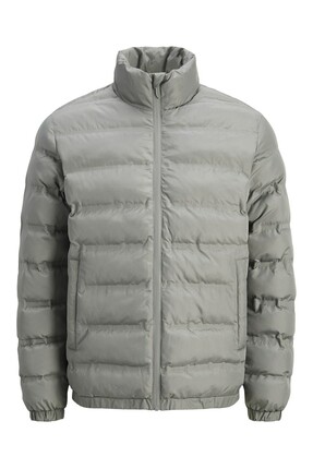 Jack & Jones Erkek Gri Jcofusion Heat Quilted Puffer Jacket Sn Mont 12283171-Cityskyli